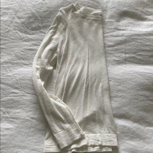 Warm white slub sweater - medium